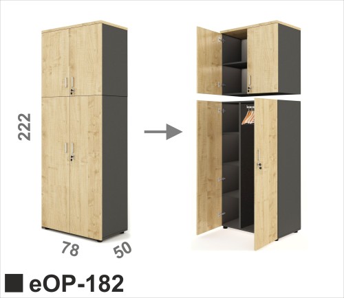 Regał 6 poziomowy głęboki na 50 cm eOP-182