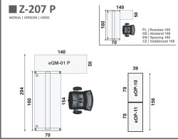 Układ mebli w zestawie Z-207 P