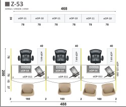 UKŁAD MEBLI W ZESTAWIE Z-53