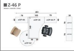 UKŁAD MEBLI W ZESTAWIE Z-46 P