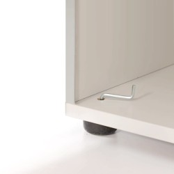 Regał na stópkach z regulacją poziomu