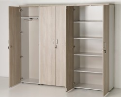 Przykład zastosowania regału eOP-04 L w zestawie z innymi regałami