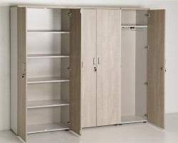 Zastosowanie regału ubraniowego w zestawie z innymi regałami