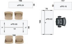 UKŁAD MEBLI W ZESTAWIE Z-102