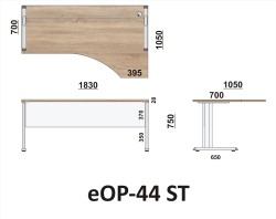 Wymiary biurka eOP-44 ST
