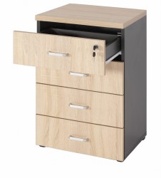 Kontener eOP-62-60 z otwartą szufladę z zamkiem centralnym