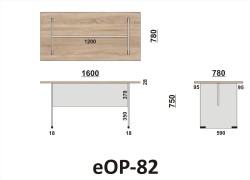 Wymiary stołu eOP-82