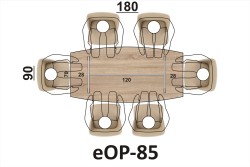 Układ siedzisk wokół stołu eOP-85