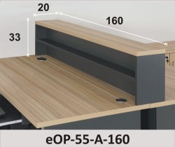 Przegroda nadstawka z półkami eOP-55-A-140