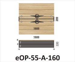 Wymiary przegrody eOP-55-A-160