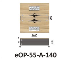 Wymiary przegrody eOP-55-A-140