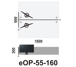 Wymiary przegrody eOP-55-160