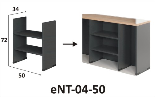 Moduł kontener z półkami eNT-04-50