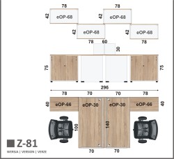 Układ mebli w zestawie Z-81