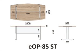 Wymiary stołu eOP-85 ST