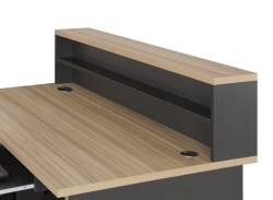 Przegroda eOP-55-B-160 na jedno biurko wolnostojące