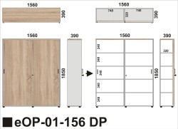 Wymiary regału eOP-01-156 DP