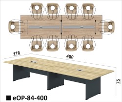 Stół konferencyjny eOP-84-400  10 osobowy