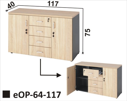 Kontener / szafka do burka eOP-64-117