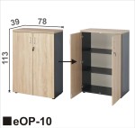 Regał 3 poziomy na segregatory | eOP-10