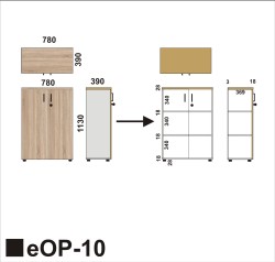 Wymiary regału eOP-10