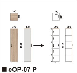 Wymiary regału eOP-07 P