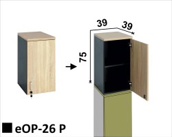 Nadstawka eOP-26 P - drzwi otwierane na prawo