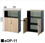 Regał 3 poziomy 2/3 drzwi |  eOP-11