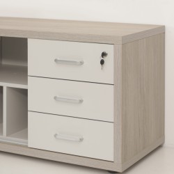 Kontener z 3 szufladami z zamkiem centralnym