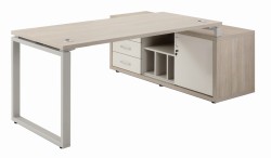 Biurko eQM-01 L rozstaw 204 cm