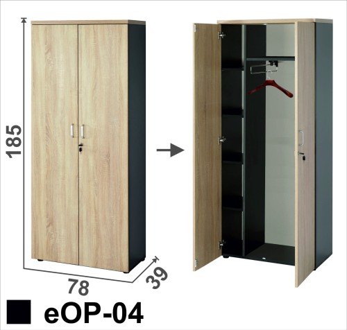 Regał ubraniowo aktowy eOP-04