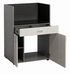 Regał eOP-96 P widok  w pozycji otwartej