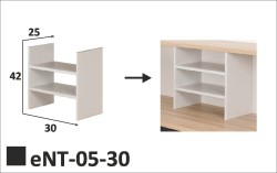Moduł eNT-05-30 - przegródki wstawiane pod nadstawkę lady