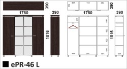 Wymiary regału ePR-46 L