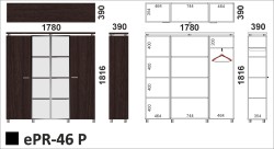 ePR-46 P - wymiary mebla