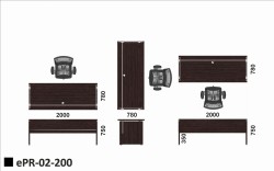 Wymiary biurka ePR-02-200
