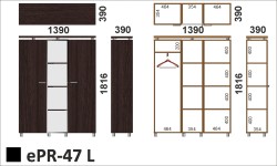 Wymiary regału ePR-47 L