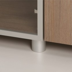 Aluminiowe stópki regałów