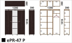 Wymiary regału ePR-47 P