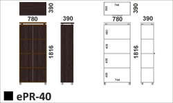 Wymiary regału ePR-40