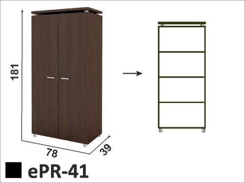 Regał aktowy zamknięty ePR-41