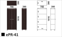 Regał aktowy zamknięty ePR-41