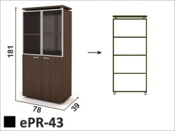 Regał witryna ePR-43