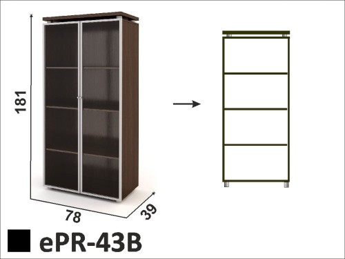 Regał witryna ePR-43B