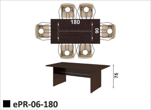 Stół gabinetowy ePR-06-180