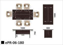 Wymiary stołu ePR-06-180