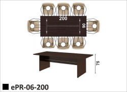 Stół gabinetowy ePR-06-200