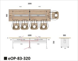 Wymiary stołu eOP-83-320