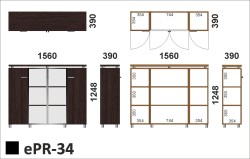 Wymiary regału ePR-34