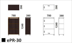 Wymiary regału ePR-30